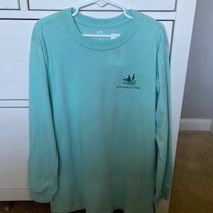 Long sleeve southern tide shirt with fishing scene